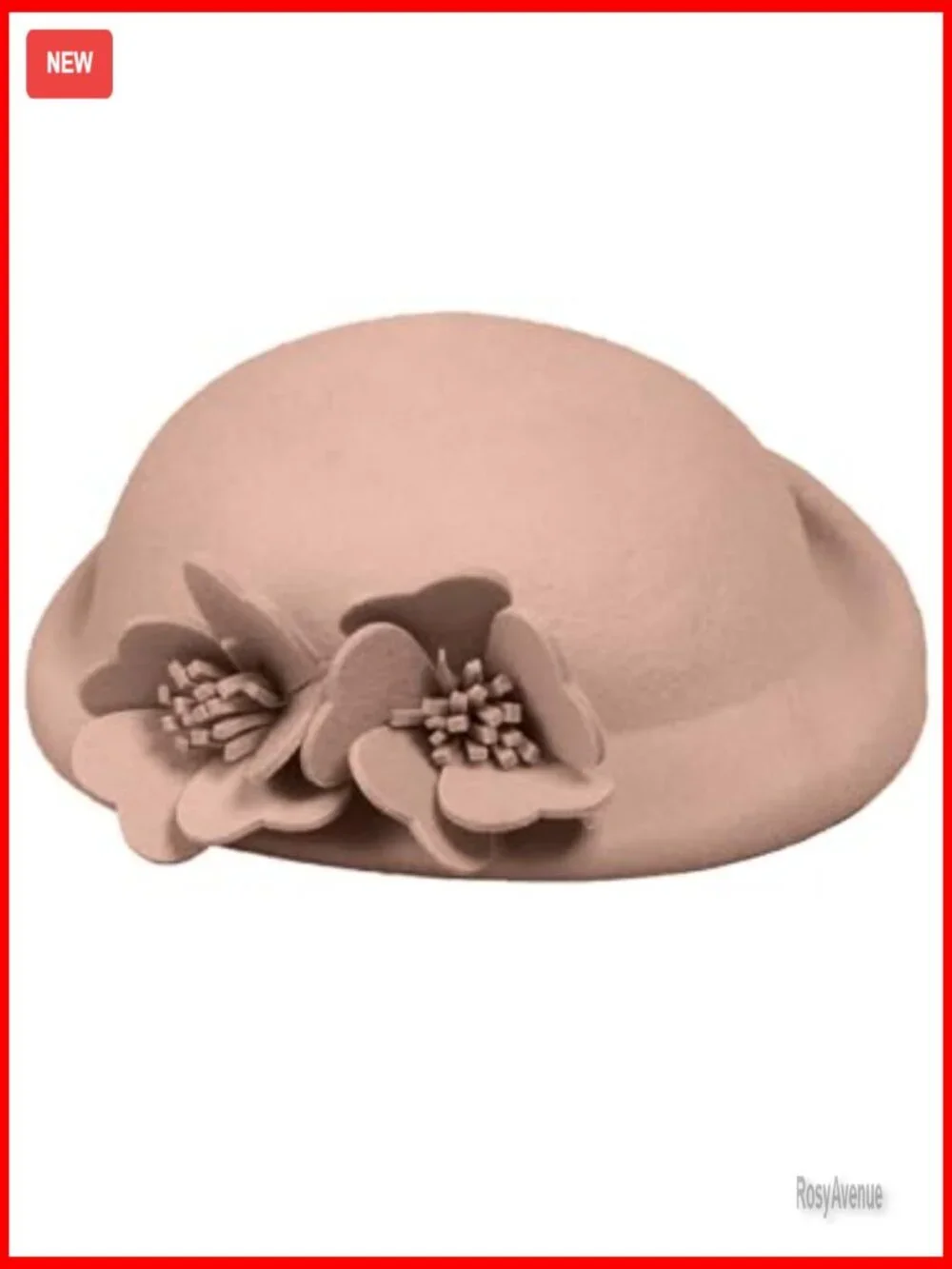 Wool Beret Hat Adjustable Fedora Vintage Style for Women